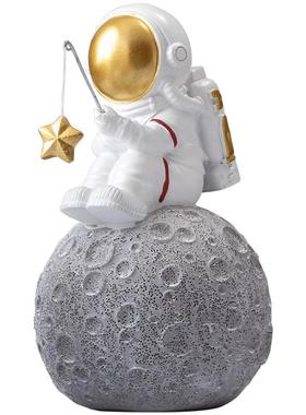 太空人沙漏儿童房轻奢风家居装饰