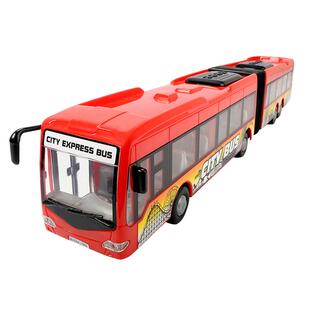 德国DICKIETOYS男孩玩具儿童仿真城市加长巴士汽车惯性玩具礼物