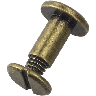 皮带螺丝钉纯铜铆钉扣皮具帐本子母扣平头装饰双面固定配件对锁扣