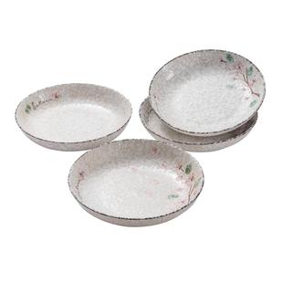 雅泰日式餐具盘子陶瓷碟子菜盘家用深窝三角盘炖菜汤盘 7英寸方盘