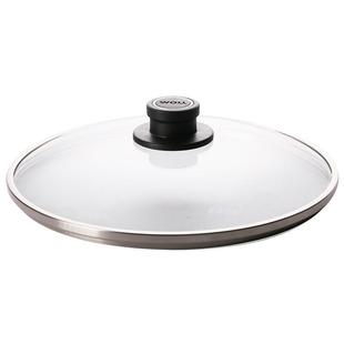 德国WOLL正品锅盖家用炒锅30cm可视钢化玻璃盖子煎汤蒸锅