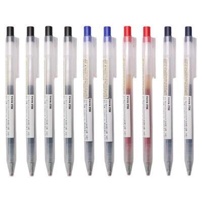 无印良品凝胶墨按动笔0.5笔芯