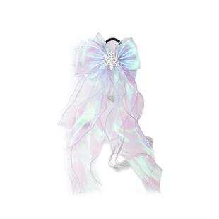 儿童节礼物发饰发圈编发古风可爱超仙女童日系长飘带丝巾表演用