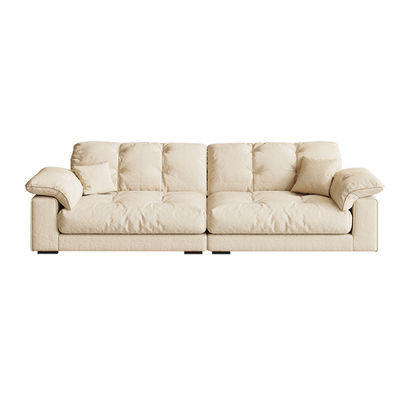 奶油风布艺沙发客厅2025新款家用