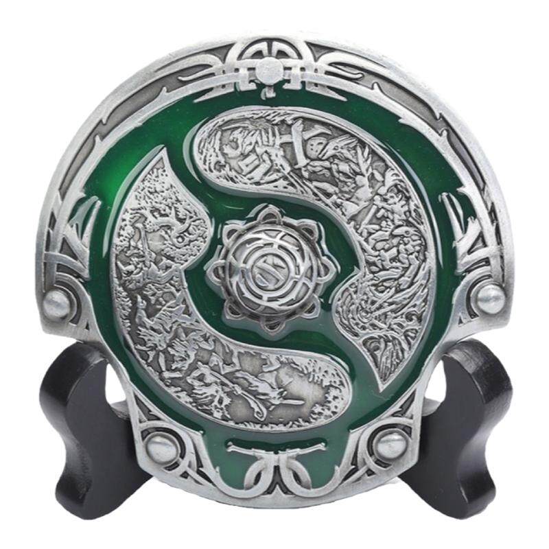 Dota2周边饰品1000级Ti本子冠军盾刀塔2珍藏不朽盾1:1合金复刻版