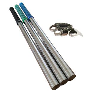 实战棍实心特硬轴承钢防身短棍成人健身车载破窗菲律宾棍不锈钢锏