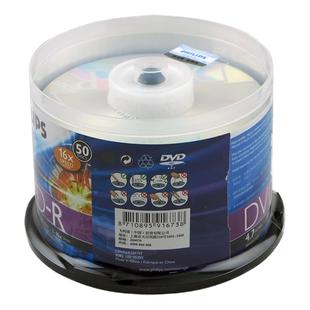 飞利浦光盘4.7G DVD-R 16X DVD刻录盘 空白刻录光盘 50片刻录碟系统光盘 dvd光盘dvd光盘空白 空光碟