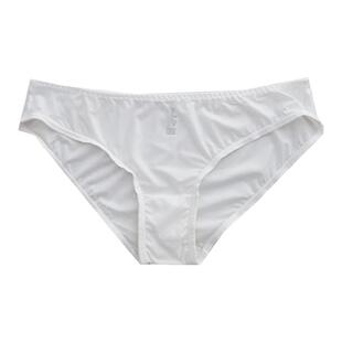 白色冰丝内裤女低腰欧美速干少女纯欲透气大码包臀三角裤薄款夏季