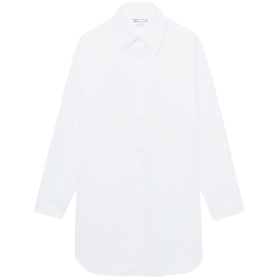 IT中长款纯色衬衫基础日常