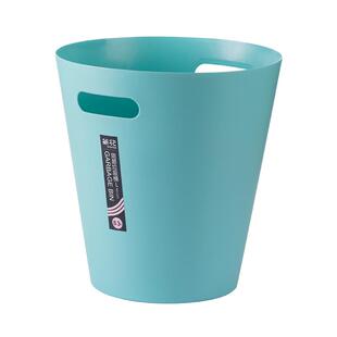 茶花垃圾桶家用客厅厨房专用小号无盖式压圈卫生间厕所塑料纸篓