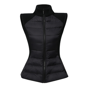 舞蹈保暖马甲夹外套秋冬白鸭绒轻薄背心收腰练功服跳舞排骨羽绒服