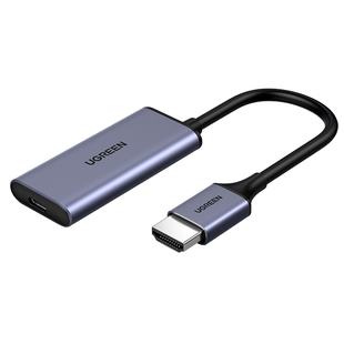 绿联hdmi转typec转换器4k高清线连ar/vr眼镜适用switch笔记本电脑ps4/5游戏机电视机顶盒接显示器支持动态HDR