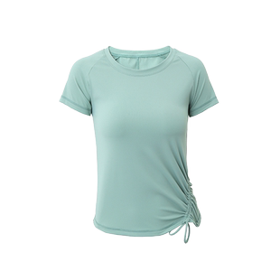 格宁专业瑜伽服女短袖秋冬普拉提上衣带胸垫运动跑步训练健身衣女