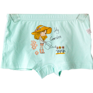 三条装包邮BLESSDOG蓝狗女孩平角内裤女童宝贝齐头短裤居家大裤头
