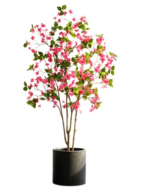 三角梅仿真绿植假植物客厅花装饰