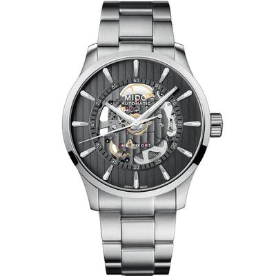 【自营】Mido美度瑞士手表舵手系列镂空机芯长动能机械男士腕表