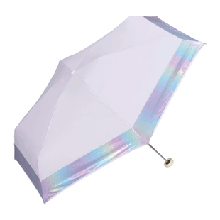 wpc雨伞女生高颜值折叠晴雨两用小巧轻便携超轻五折伞呆熊萌兔