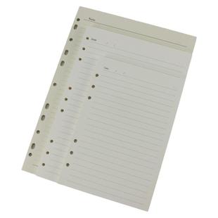 a4活页芯 笔记本替芯活页芯纸替换芯A5米黄6孔替芯B5本子9孔活页横线纸道林纸日记本记事本子加厚空白可拆卸