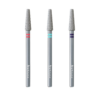 hytoos双环钻石齿钨钢美甲打磨头顺锥平头前置处理推立面磨本甲