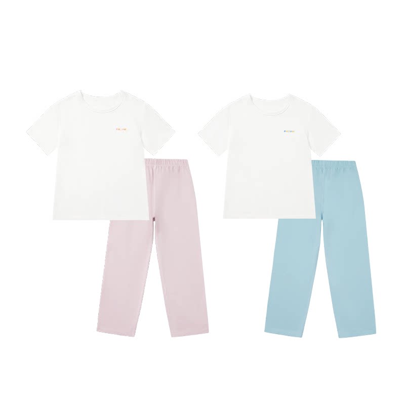 纳柚春夏男女童儿童家居服抗菌