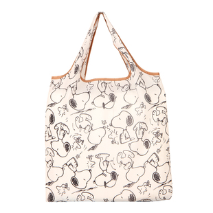 可爱卡通折叠购物袋便携单肩中号超市环保袋买菜包大布兜手提袋子
