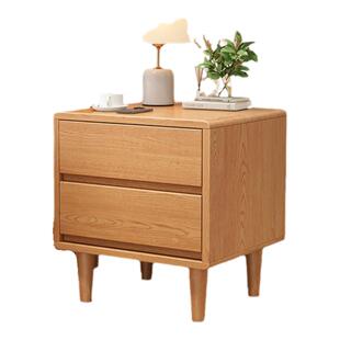 床头柜简约现代简易小型储物柜置物架卧室家用收纳柜子实木多层