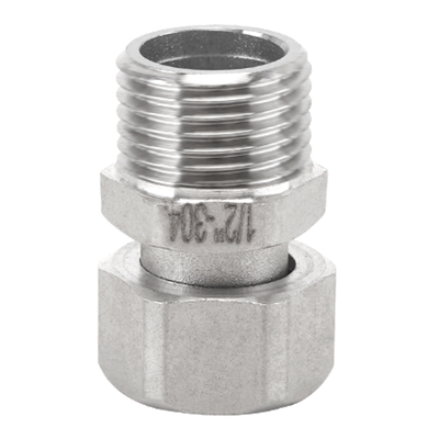 304不锈钢活接头直接4分6分配件