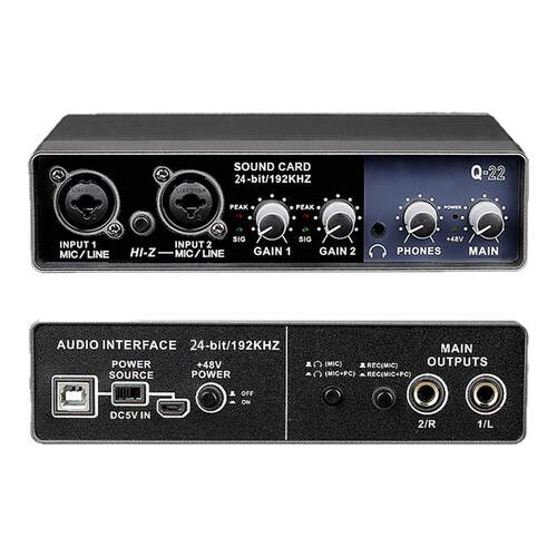 斯威声外置高端声卡电脑编曲内录48V电容麦吉他电子琴录音设备