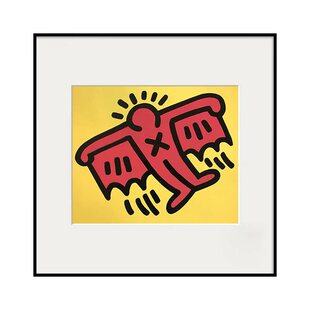 简约小众摆画抽象Keith Haring 卡纸卡通装饰画桌面涂鸦挂画壁画