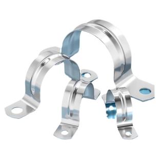 304/201不锈钢管卡管夹骑马卡管支架管扣喉箍水管夹U型管卡箍抱箍