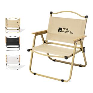 牧高笛户外折叠椅便携式克米特椅森系露营轻便铁制靠背山川椅子