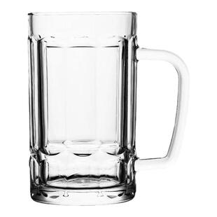 带把玻璃杯茶楼耐热泡茶杯家用喝水杯牛奶果汁杯加厚大容量扎啤杯