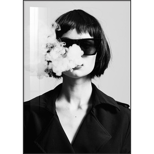 工作室装饰画直播间背景画高级感小众艺术画服装店挂画艺术墙壁画