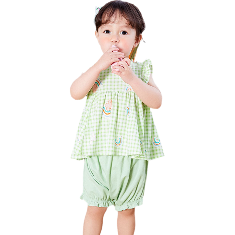 巴拉巴拉女短袖宝宝夏装婴儿衣服