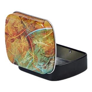 小收纳盒迷你旅行便携口袋小铁盒小物件多功能精致铁艺糖盒小铁壳