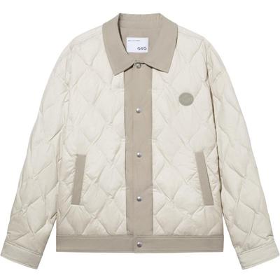 【衬衫式】GXG男装 撞色拼接轻薄衬衫式羽绒服男外套 24冬季新品