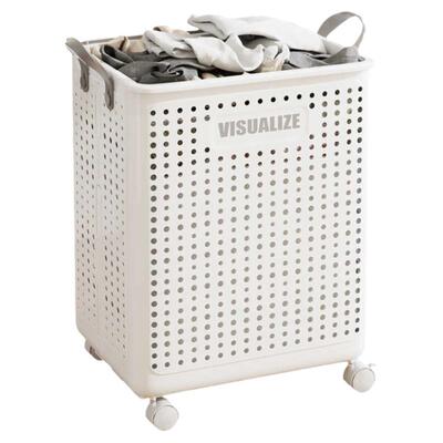 折叠脏衣篮大容量带轮玩具收纳筐