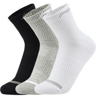 李宁袜子男女正品专业运动袜短袜长袜中筒袜棉袜吸汗防臭跑步袜子