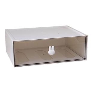 可爱桌面收纳盒带抽屉式文具整理盒学生笔筒笔架置物架桌上小柜子