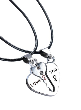 小众设计男女情侣款项链一对