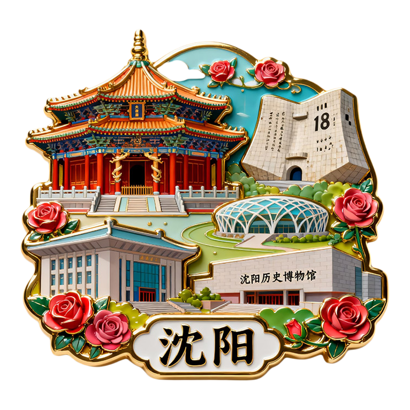 哈尔滨3D立体创意金属冰箱贴