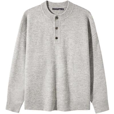 GXG男装 中性风毛衣男秋季2024品慵懒打底针织衫#G24D204079