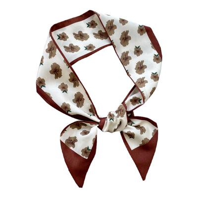 新款长条丝巾女复古百搭几何发带