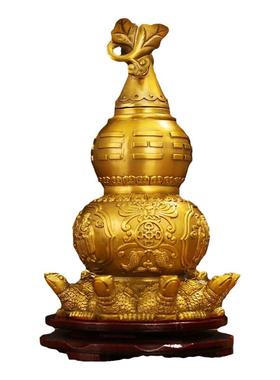 纯黄铜天医葫芦九龟阵开口盖空心乔迁客厅玄关店铺办公室招财摆件