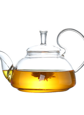 耐热玻璃茶具套装高把壶透明加厚