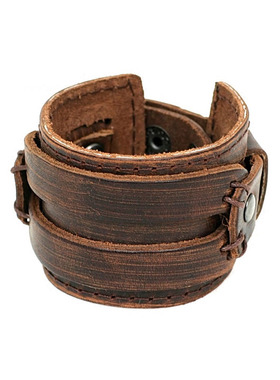 欧美个性宽手链遮疤情侣款