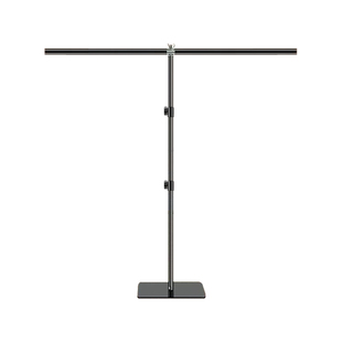 【隐形加重】T型摄影背景架拍照背景布PVC背景板背景挂布直播间绿幕装饰伸缩横杆支架简易证件照相支撑架