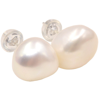 不规则大气风纯银防过敏天然珍珠