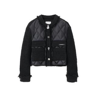 REVAN芮范设计师款经典小香风黑色羽绒服RM90501255