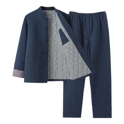 中老年国风保暖棉服大纽扣易穿脱